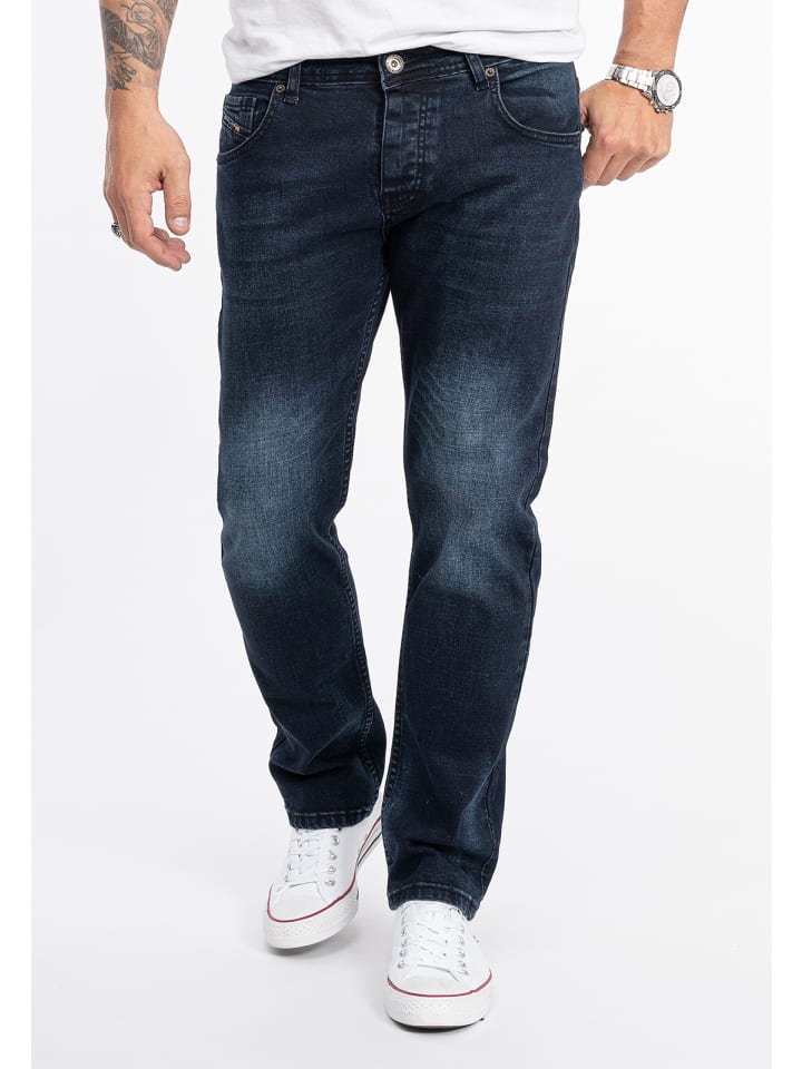 Rock Creek Jeans Straight Leg in Blau günstig kaufen