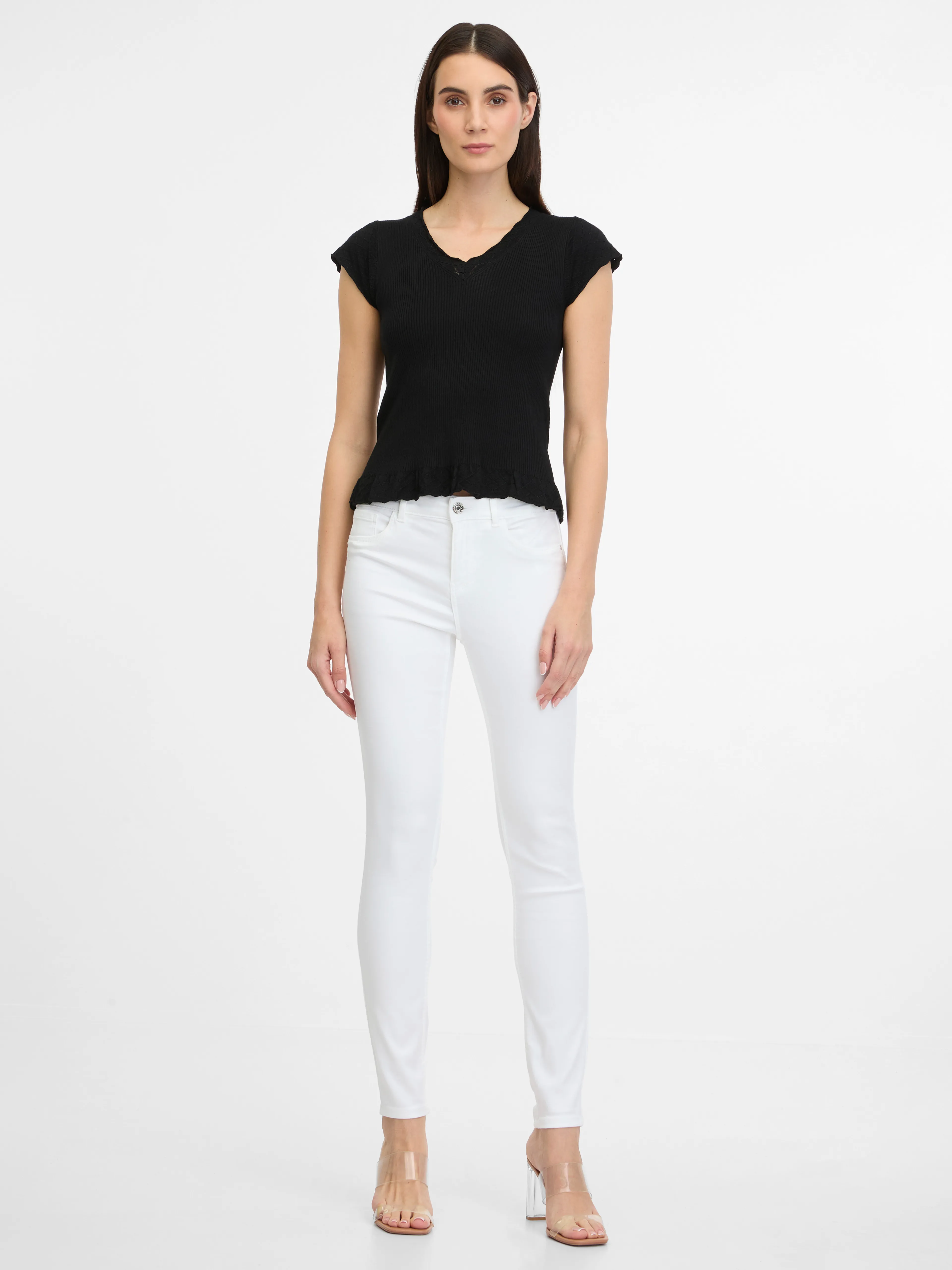 Weiße Skinny Fit Jeans für Damen ORSAY