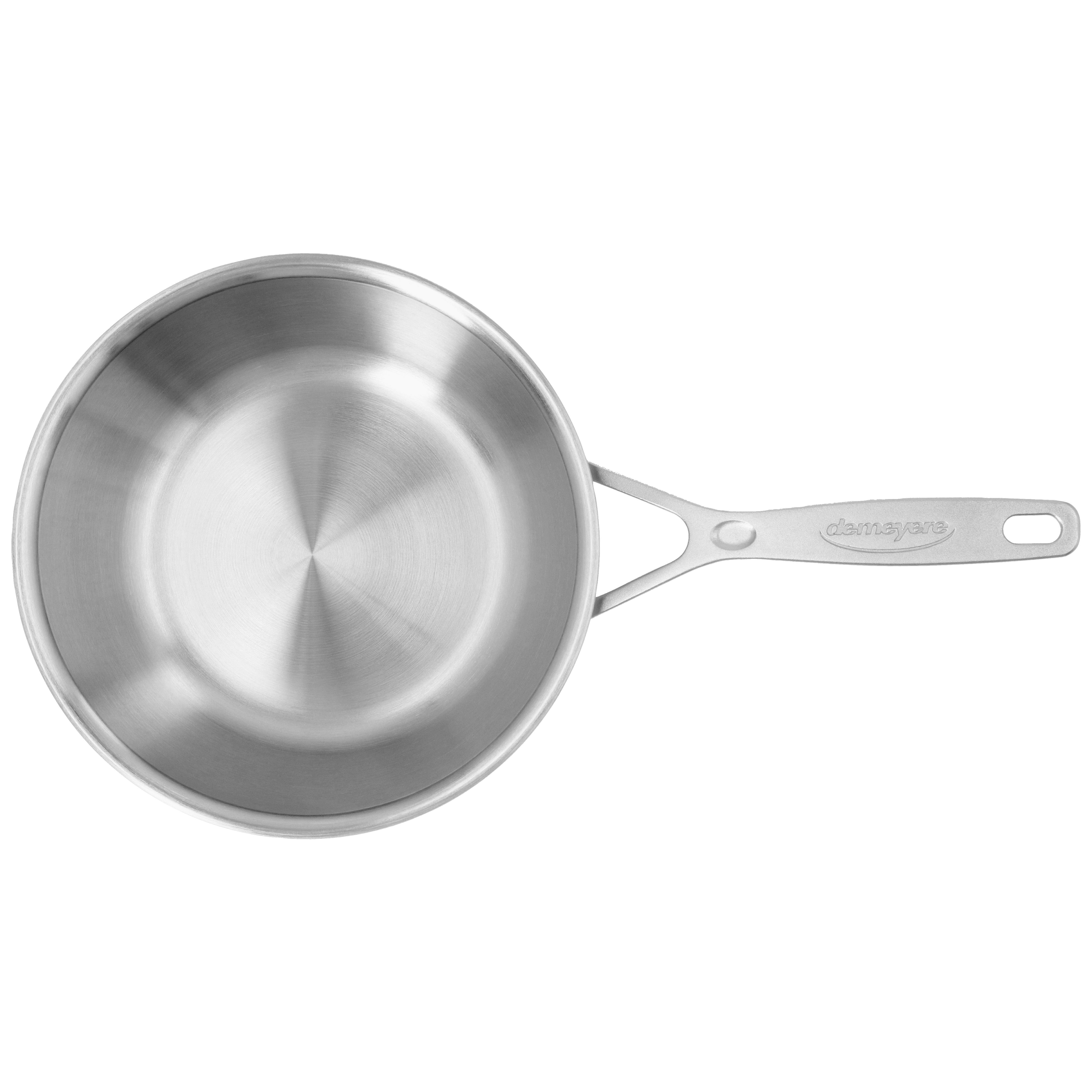 Konische Sauteuse mit Deckel 20 cm, 18/10 Edelstahl