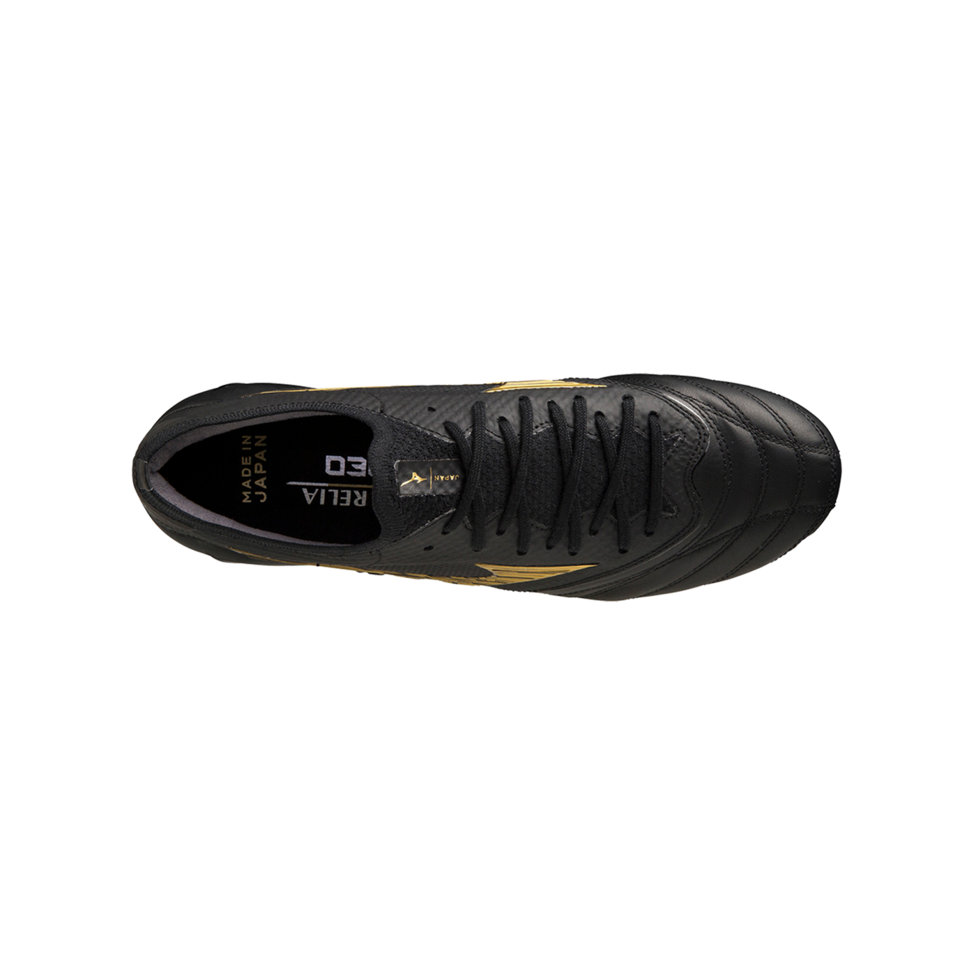 Mizuno Morelia Neo IV Made in Japan FG Schwarz Gold F50