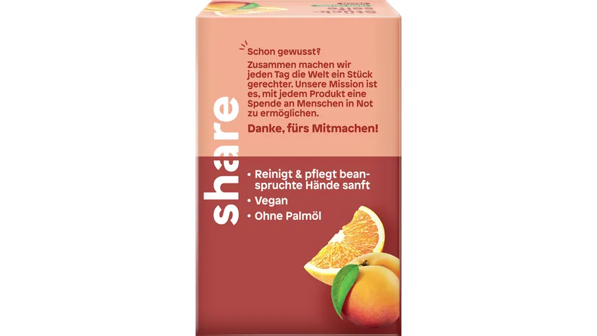 share Stückseife Pfirsich & Orange 100 g