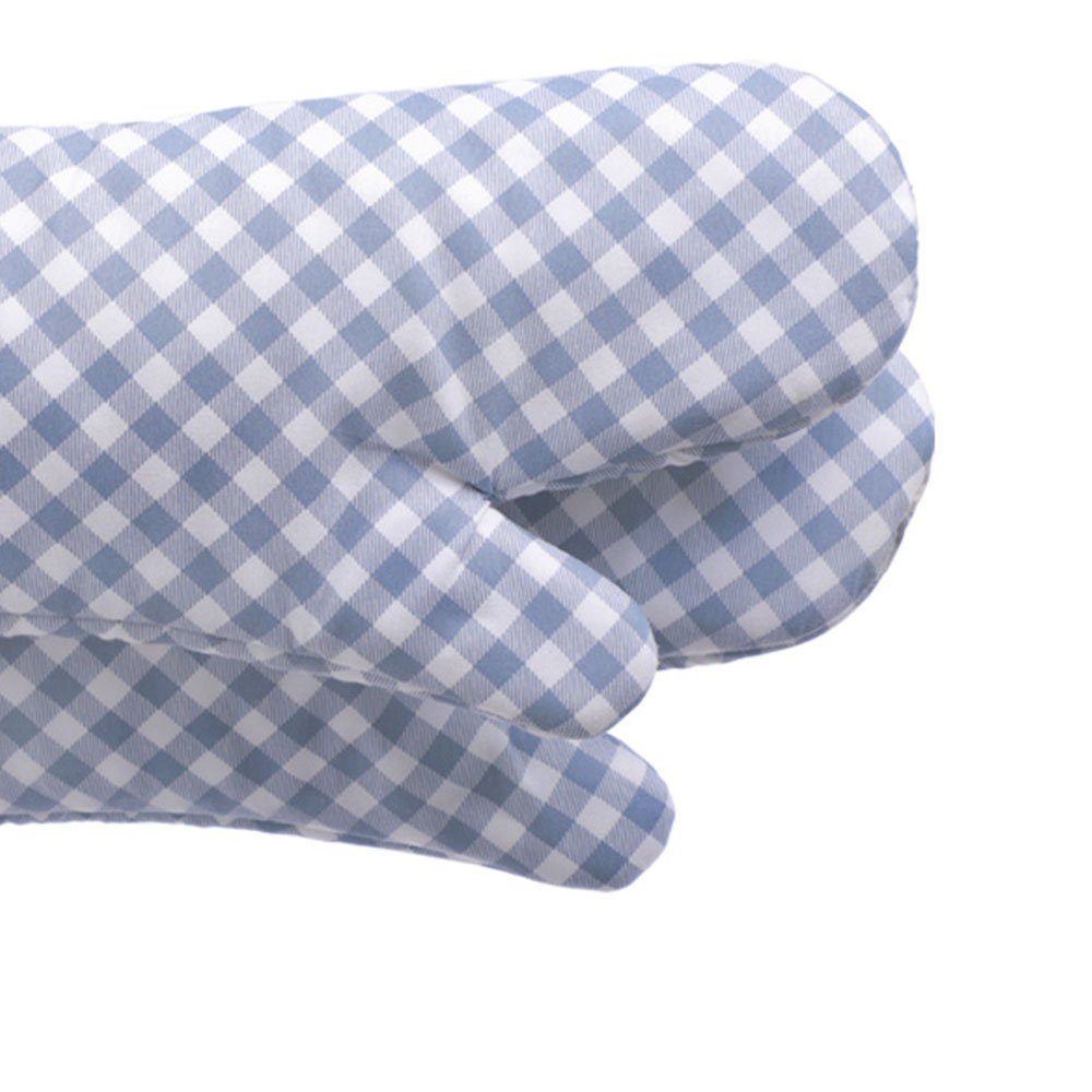 COUNJOYING Topfhandschuhe Handschuhe Gegen Verbrühungen Küchenhandschuh Blau kariert 1 Paar