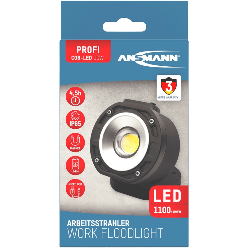 Ansmann Set - Strahler FL1100R & Mini-Booster