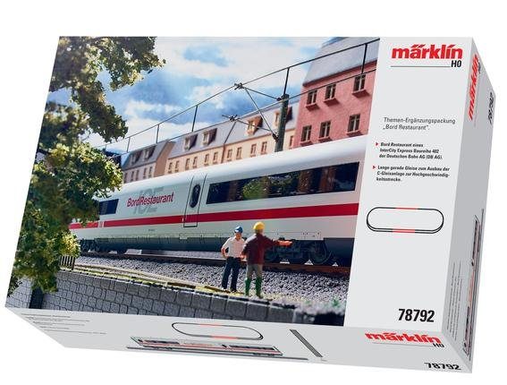 Märklin Personenwagen Ergänzungsset BordRestaurant ICE 2, Wechselstrom - 78792, Spur H0