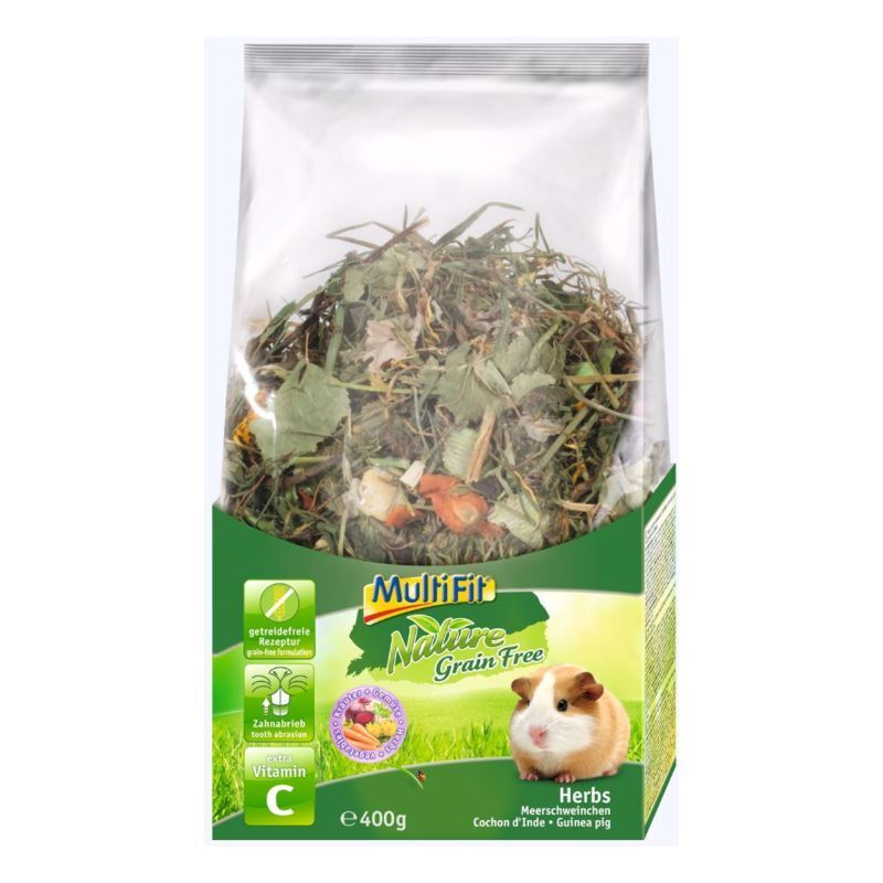 MultiFit Hauptfutter MultiFit Grain Free Herbs Meerschweinchen 400g
