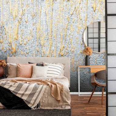 Consalnet Vliestapete Goldene Kleckse, geometrisch