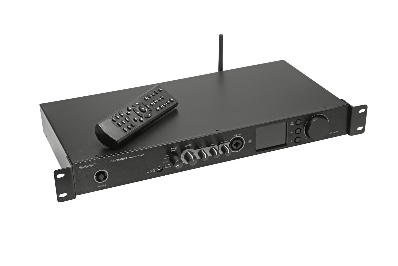 Omnitronic DJP-900NET Class-D Verstärker mit Internet-Radio (Digitalradio (DAB), Blutooth)