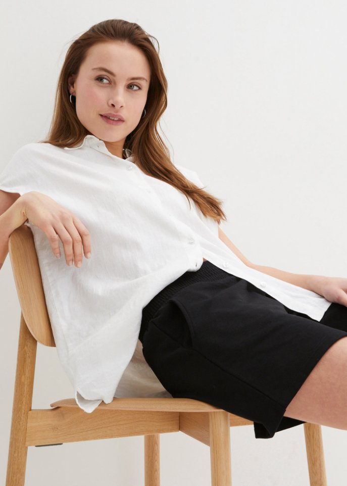 Sweat-Shorts mit hohem Bund