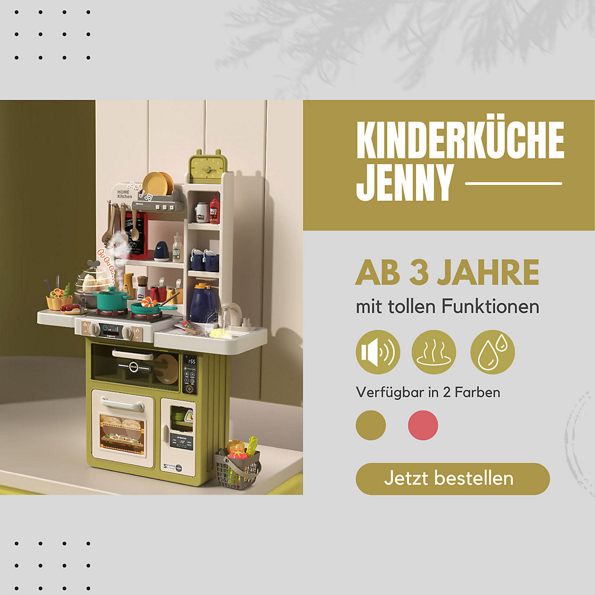 Kinderküche Jenny Spielküche mit viel Zubehör - ab 3 Jahren