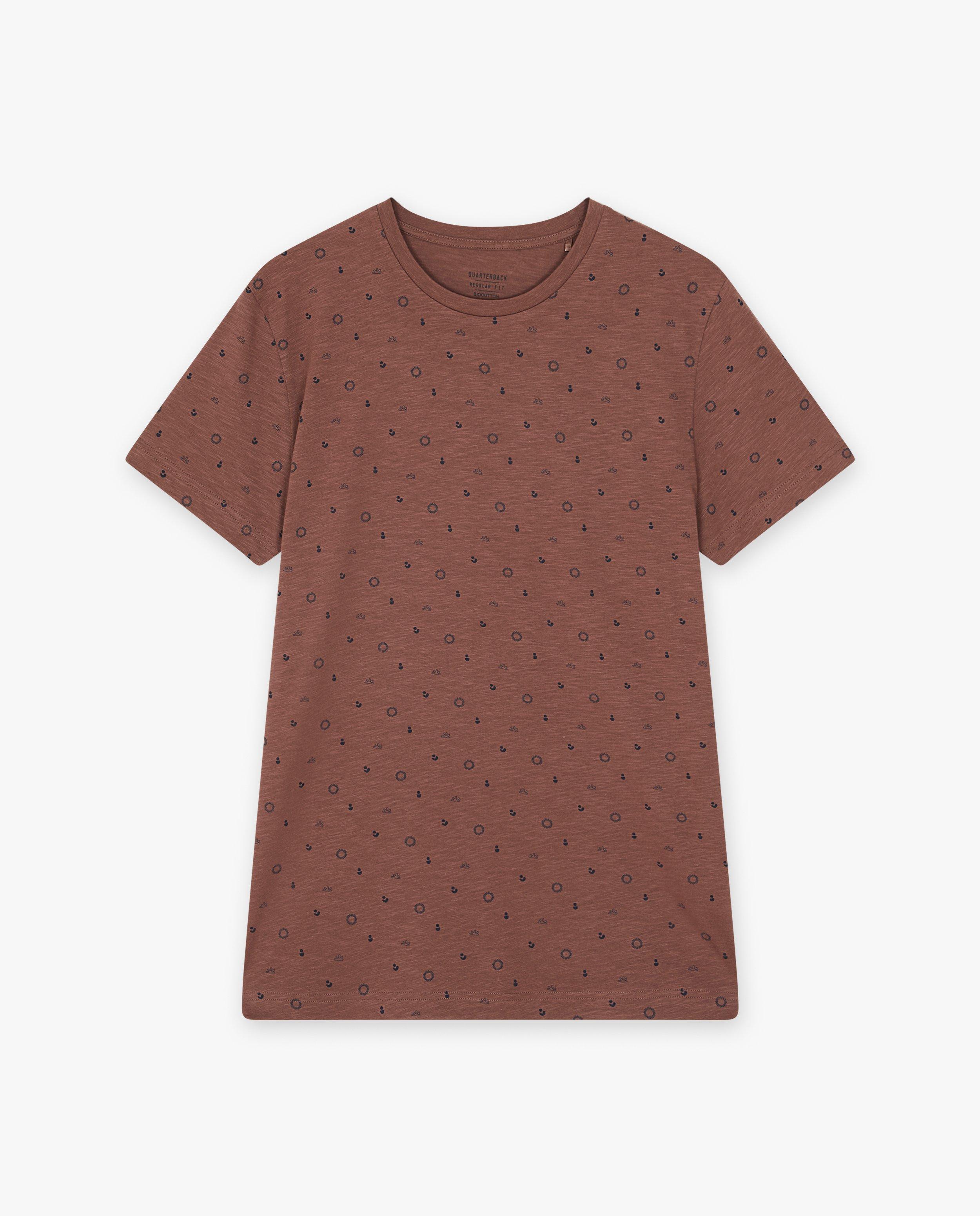 Tricou maro din bumbac organic cu tematică de quarterback