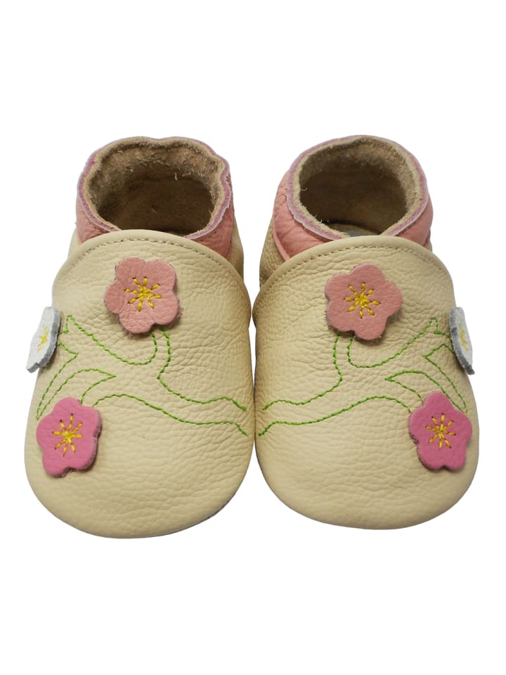 Yalion Leder-Krabbelschuhe 