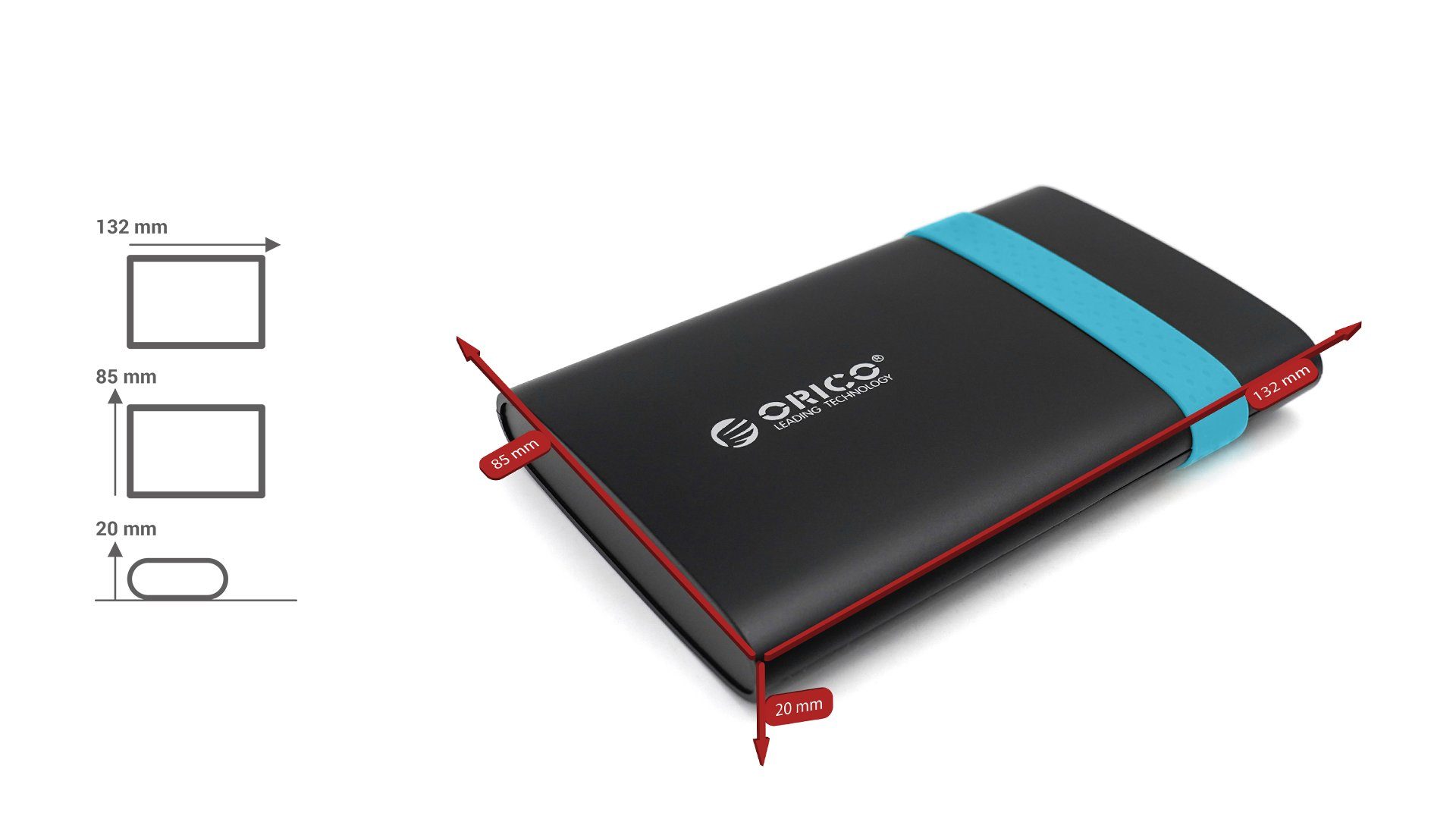 ORICO Externe Festplatte 120GB 2.5