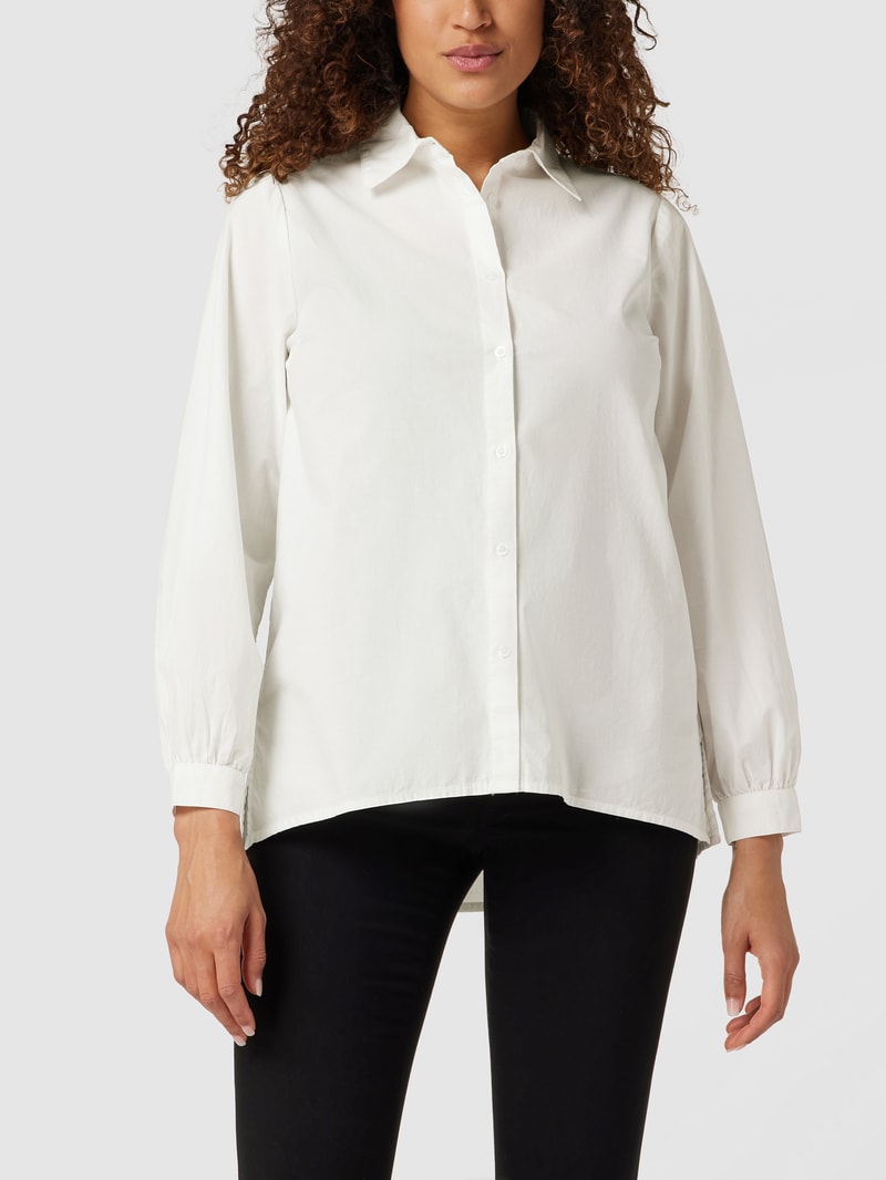 Umstands-Hemdbluse aus Bio-Baumwolle in offwhite
