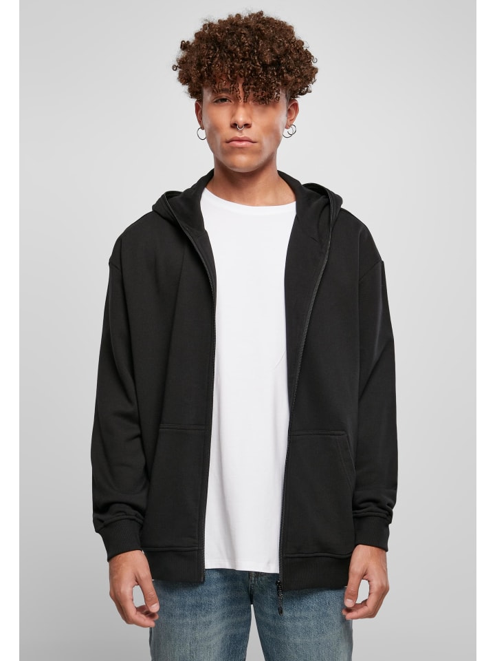 Urban Classics Urban Classics Zip-Kapuzenpullover in black günstig kaufen
