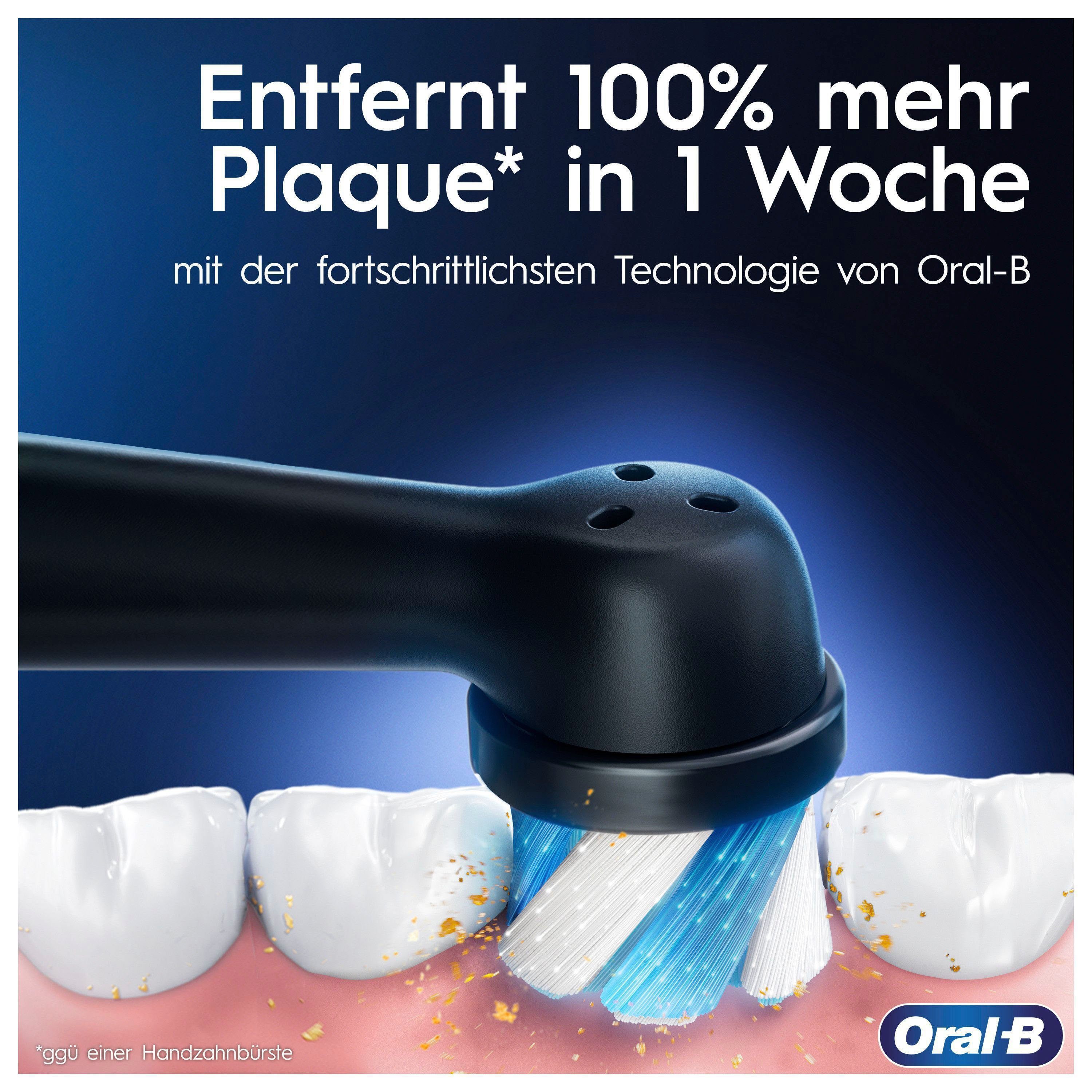 Oral-B Elektrische Zahnbürste iO Series 3 Doppelpack, Aufsteckbürsten: 2 St., Magnet-Technologie