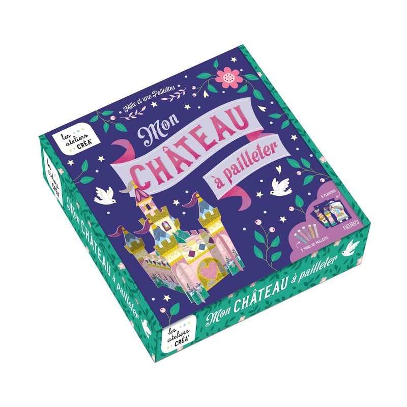 Coffret Mon château à pailleter - Fleurus