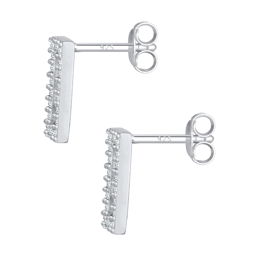 Elli Elli Boucles d'Oreilles Femmes Boucles d'oreilles Géo avec cristaux en argent ste Boucles d'oreilles