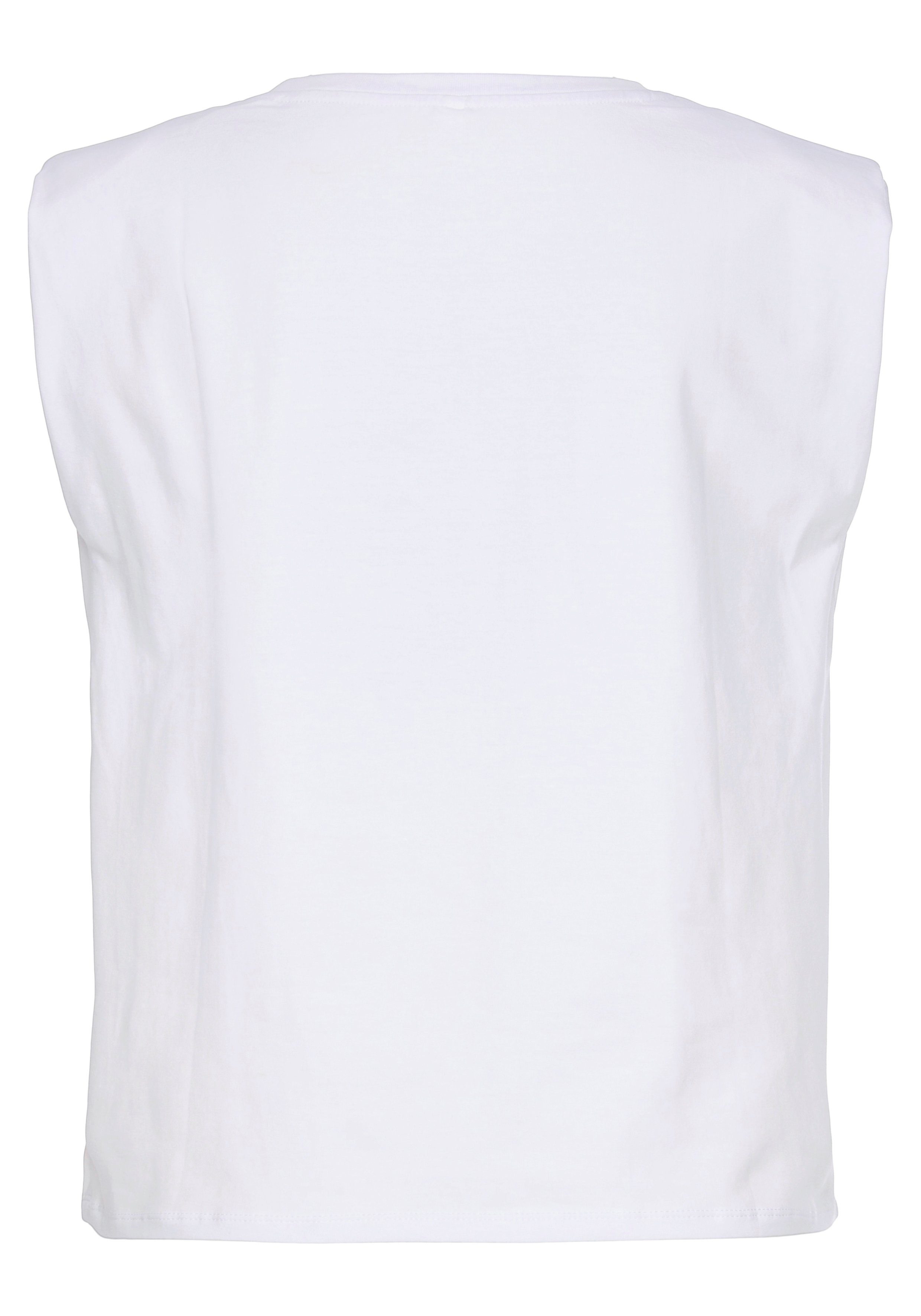 Buffalo Shirttop mit Stickerei auf der Brust