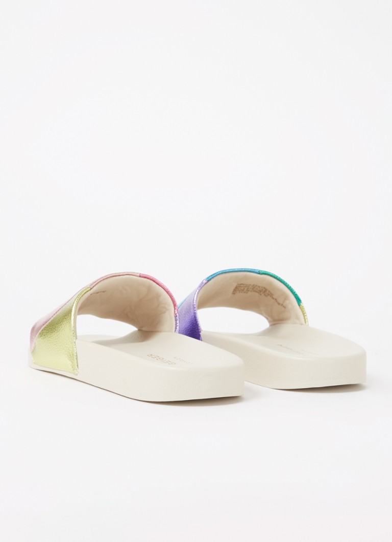 Kurt Geiger Meena Eagle slipper with metallic finish