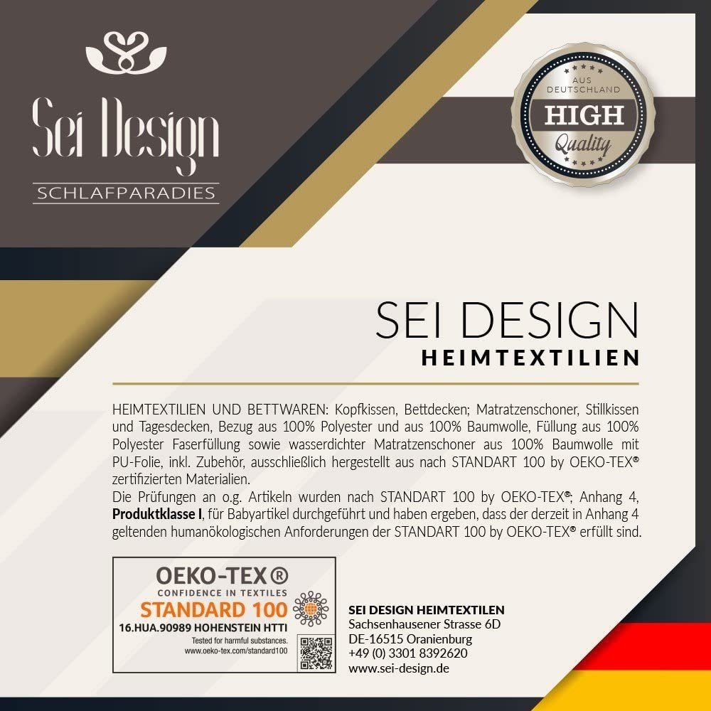 Einziehdecke, SWAN DeLuxe Bett-SET BIG - 2x Bettdecke 135x200 Winter + 2 Kopfkissen, SEI Design, ähnlich wie Daunen
