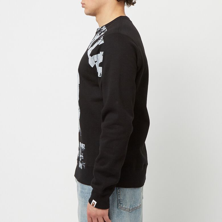 A Bathing Ape Big College Crewneck Black