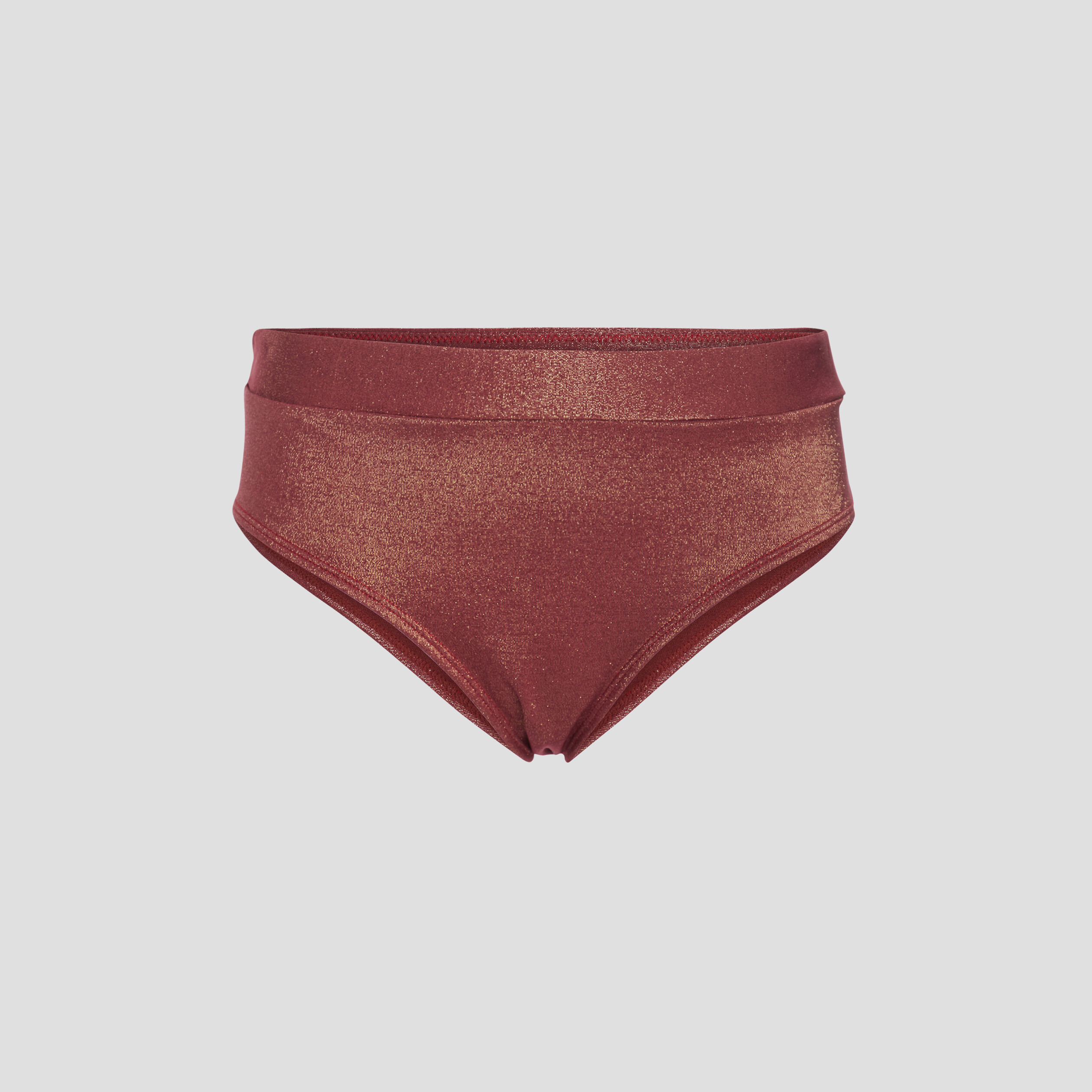 Boxer bas de maillot de bain effet doré terracotta femme | La Halle