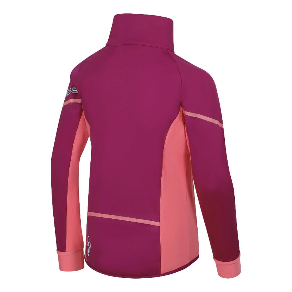 Progress Coolio JKT Kinder-Softshell-Jacke Weinrot/Rosa
