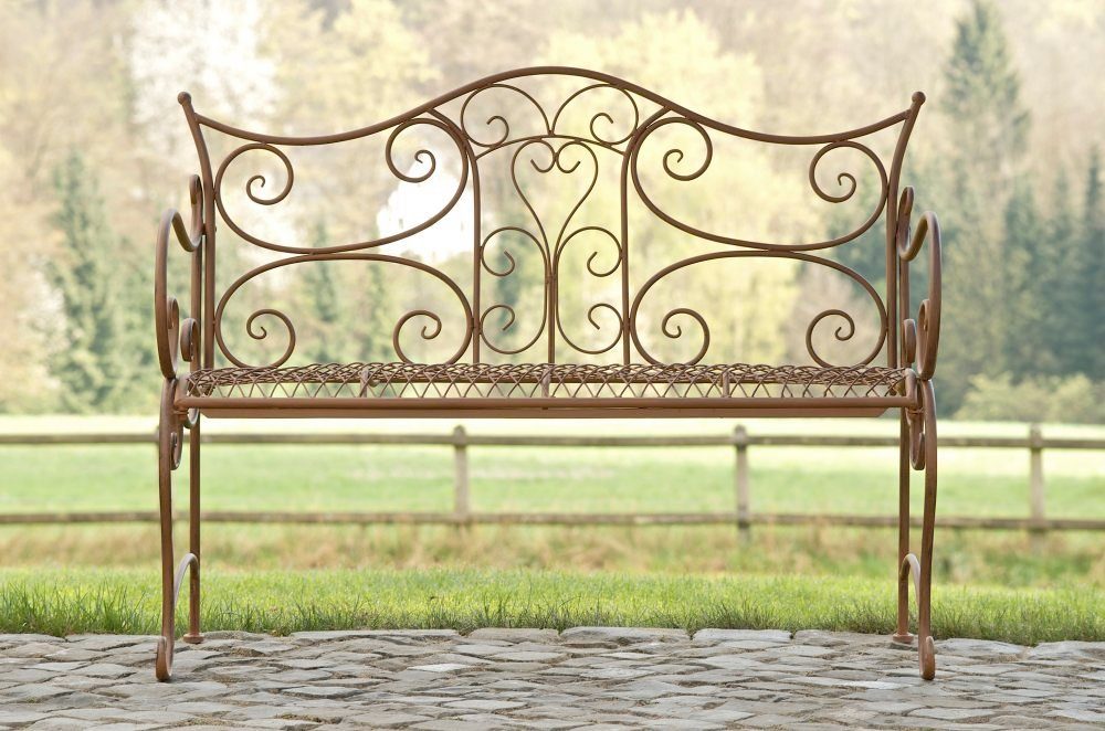 CLP Gartenbank 2-Sitzer Eisenbank Tara, romantische Metallbank