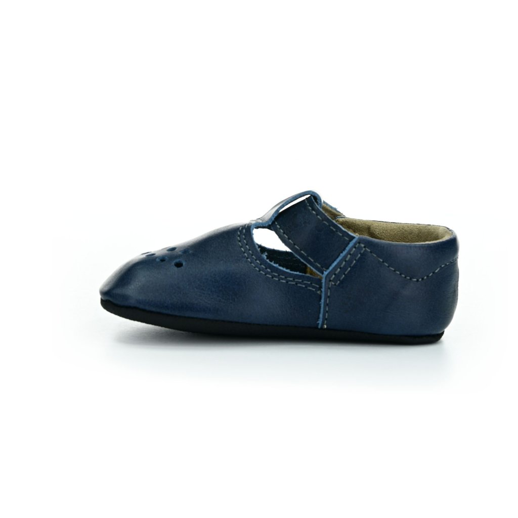 OmaKing Slippers Mutsu Blue Barfußkrabbelschuhe