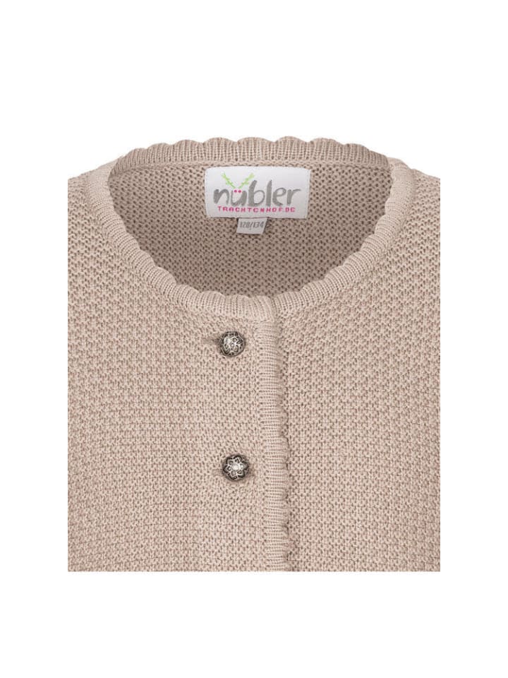 Nübler Kinderstrickjacke Yvonne in Natur günstig kaufen