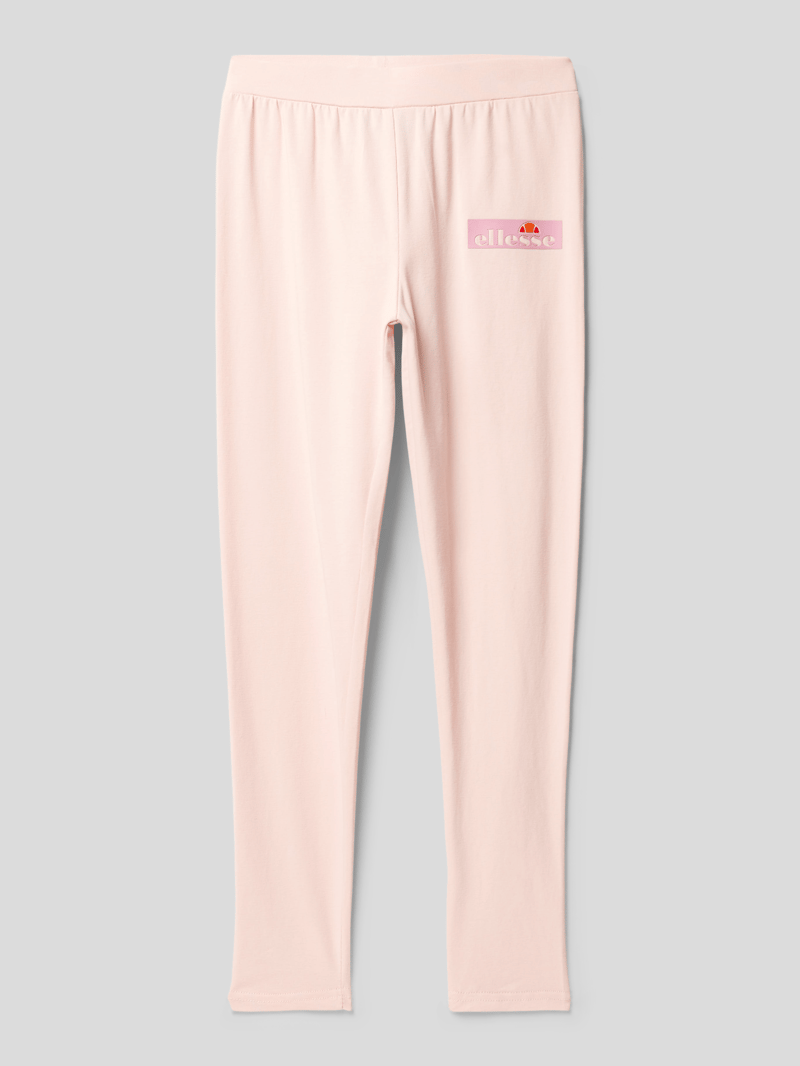 Leggings mit Label-Print Modell 'Lono' in hellrosa