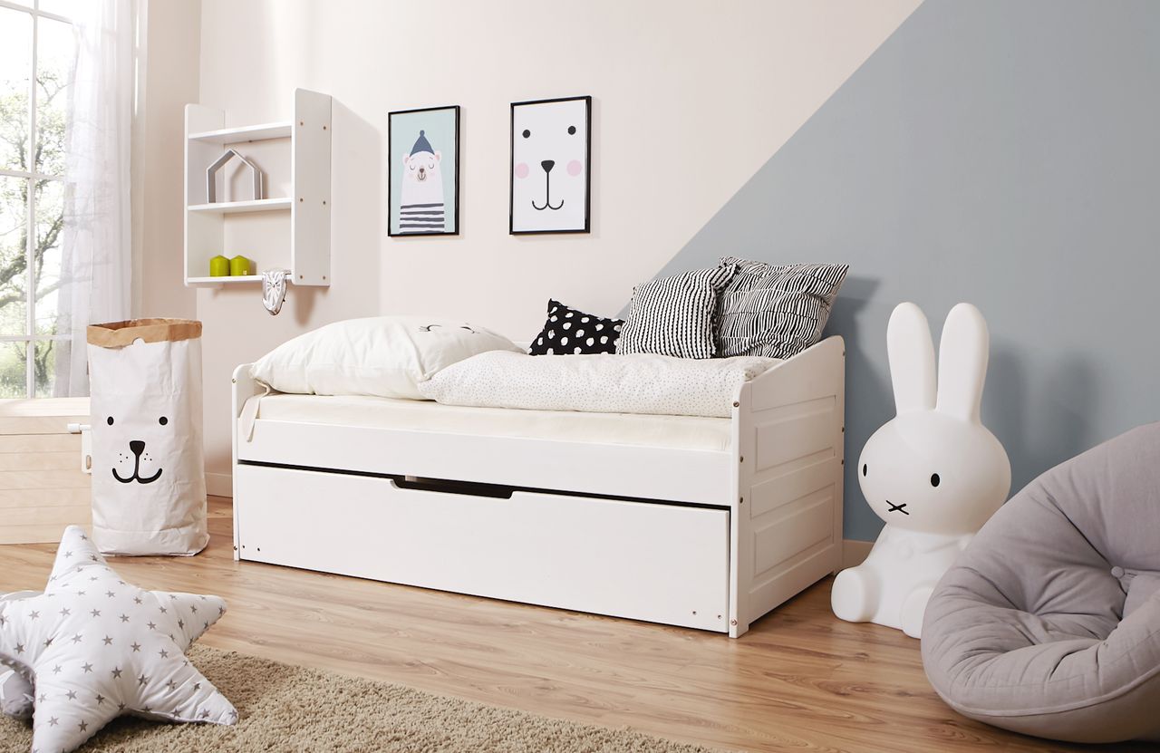 Ticaa Sofabett MINI Micki Var 1 - mit Zusatzbett - inkl. 2 Matratzen