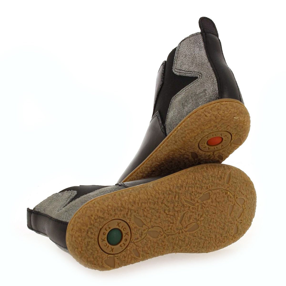 Kickers  VERMILLON H20  - Noir Argent