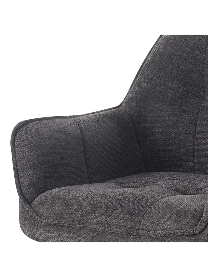 DUBI Möbel 2er-Set: Drehstuhl THOMAS-JILL in Schwarz - (B)61 x (H)82 x  (T)62 cm günstig kaufen onesize