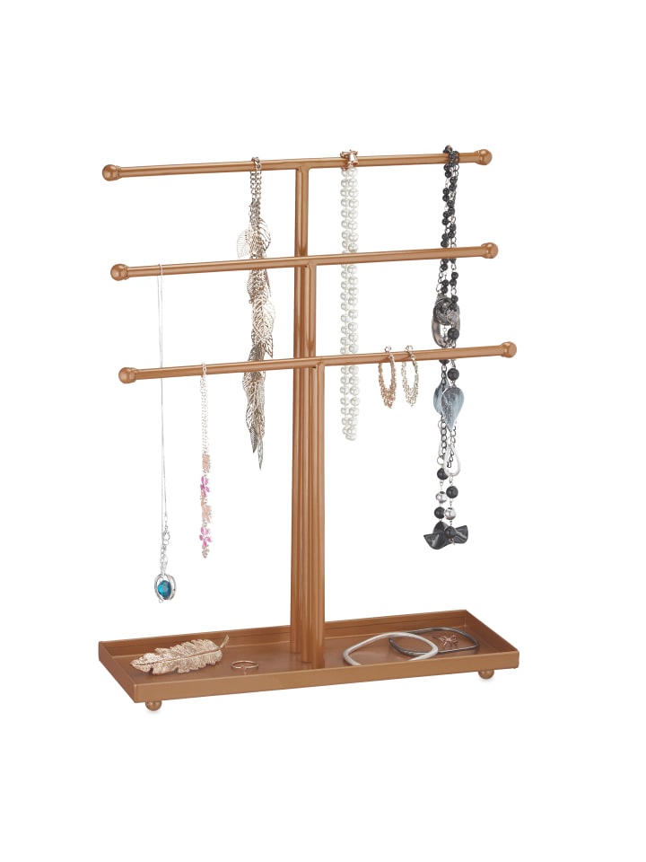 relaxdays Schmuckständer in Bronze - (B)31 x (H)40 x (T)11 cm günstig kaufen onesize