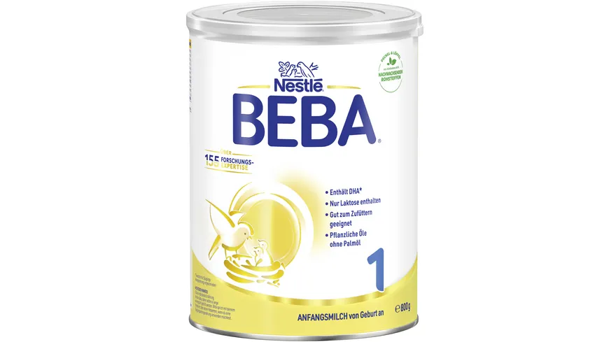 NESTLE BEBA 1 Säuglingsmilchnahrung von Geburt an 800 g