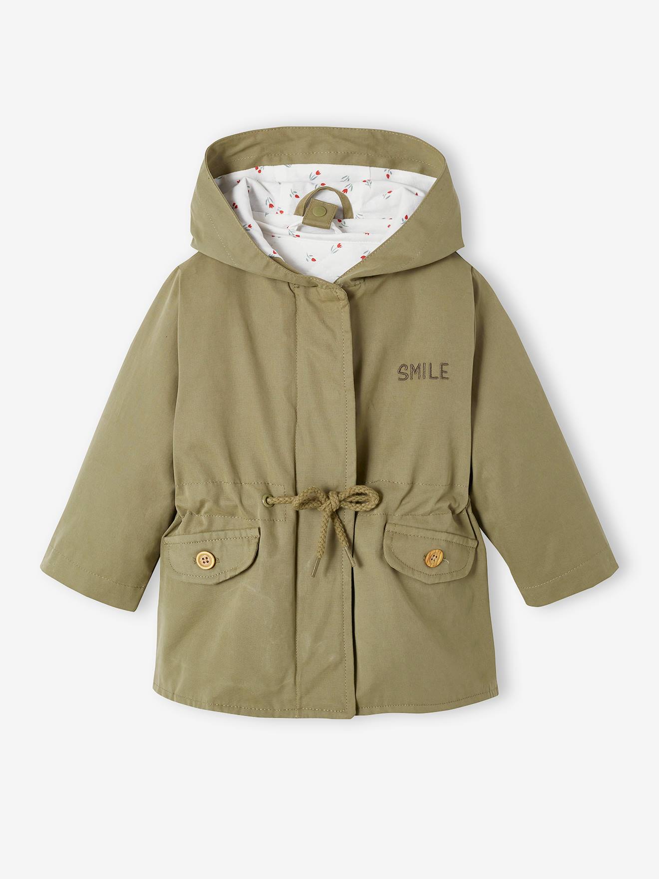 Vertbaudet 3-in-1 Baby Jacke mit Recyclingmaterial - khaki