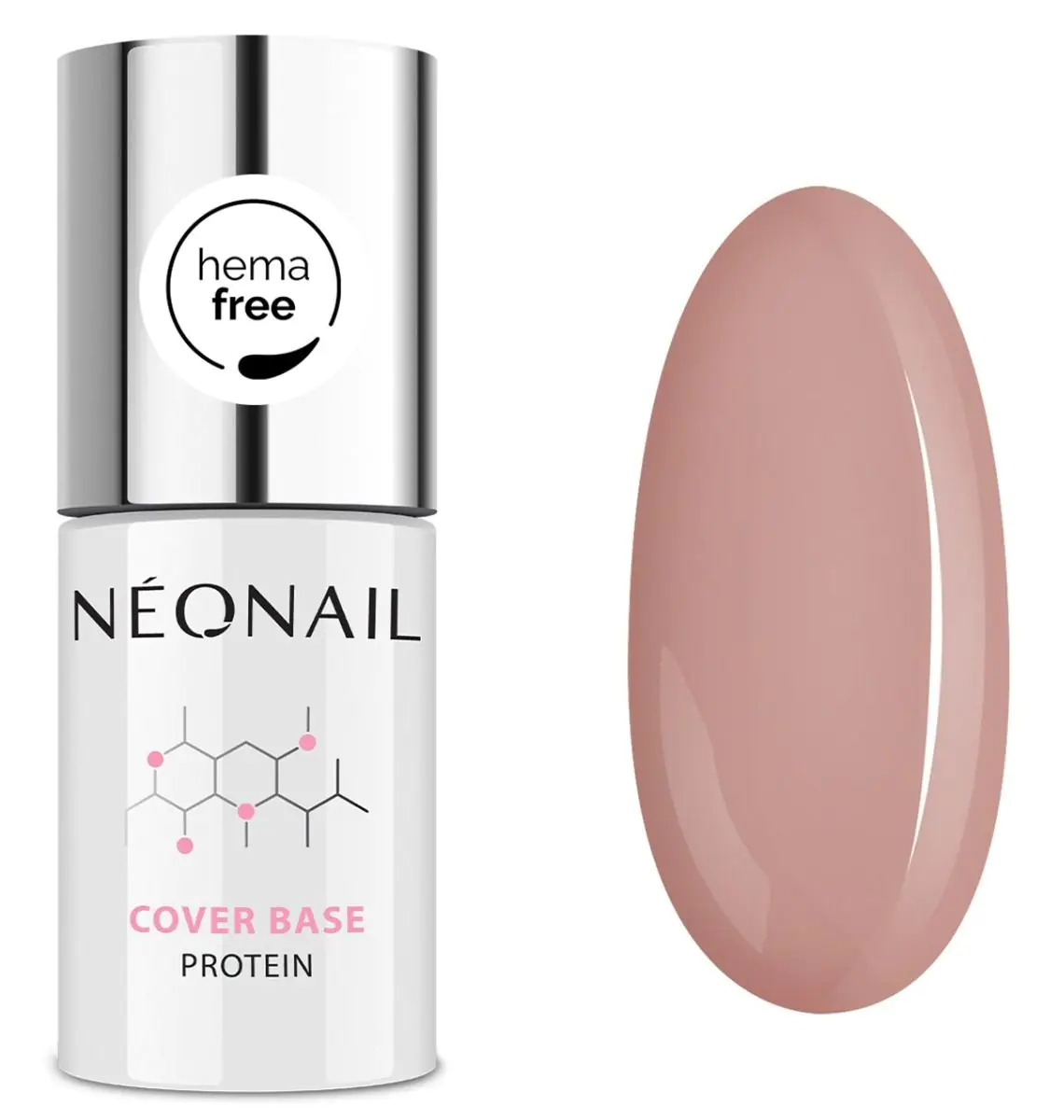Neonail Cover Base Protein Hybrid bazė, Cream Beige