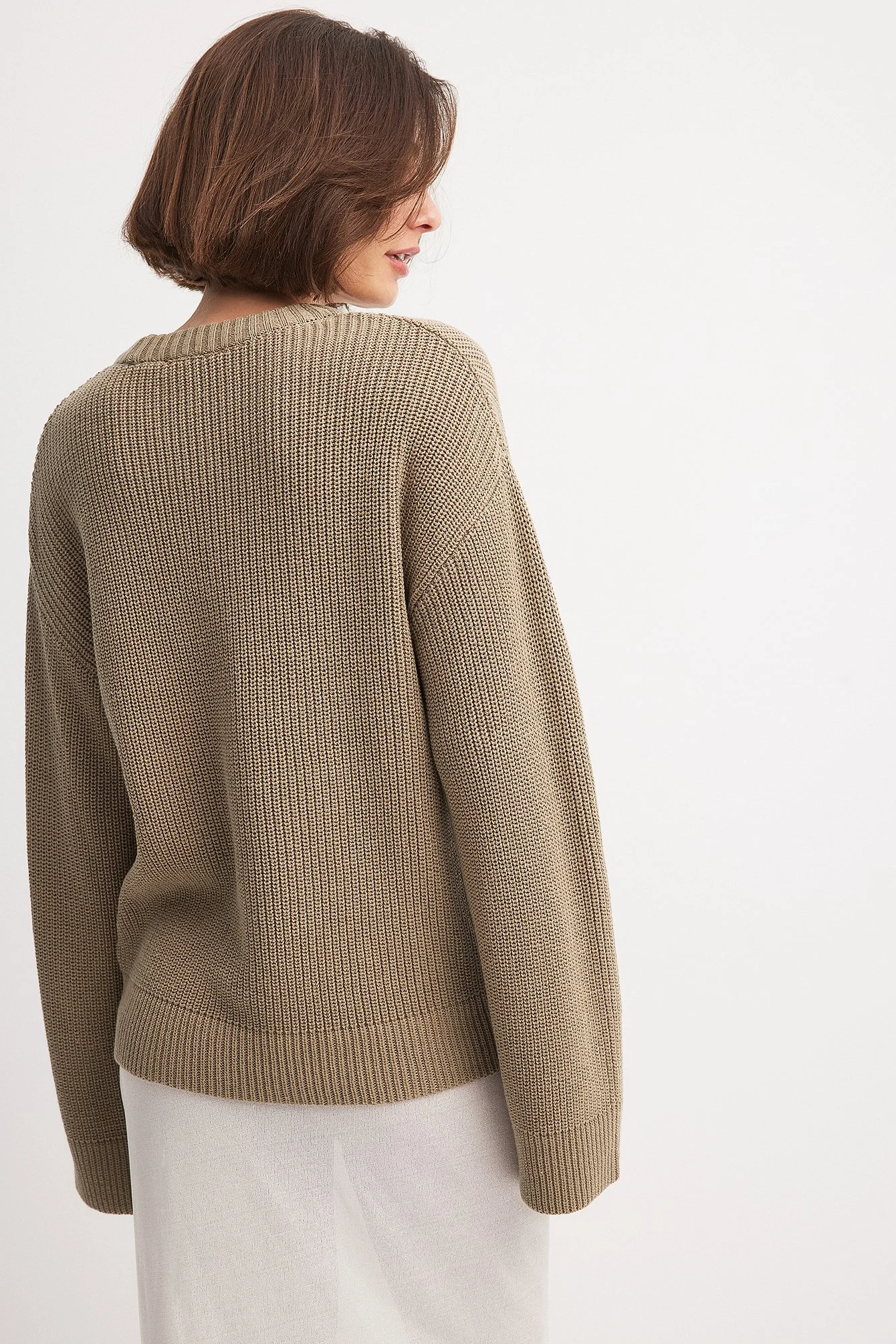 Strickpullover mit Rundhalsausschnitt