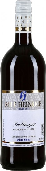 2020 Heilbronner Stiftsberg Trollinger feinherb 1,0 L - Weingut Rolf Heinrich