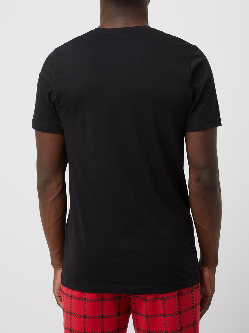 T-Shirt aus Baumwolle im 2er-Pack in schwarz