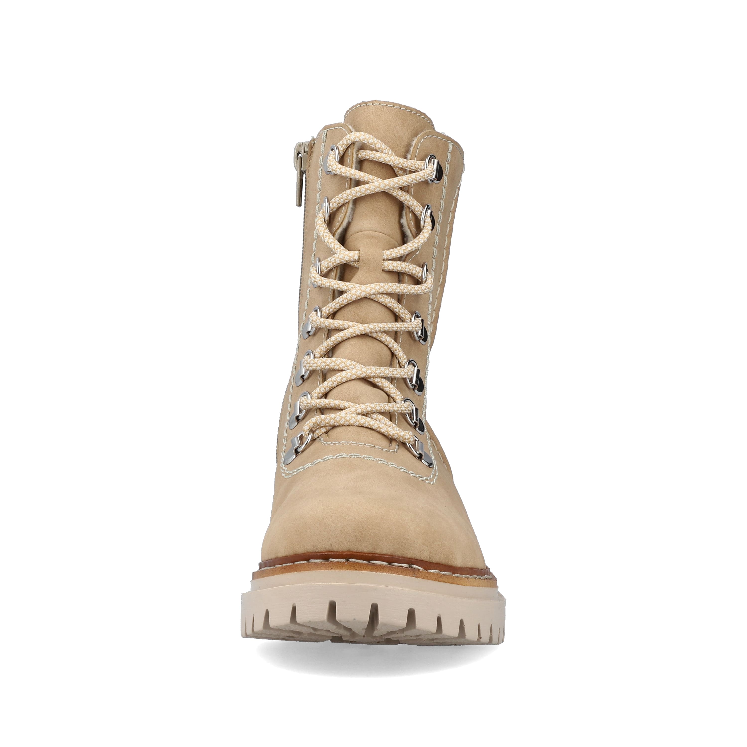 Rieker Damen Schnürstiefel braunbeige