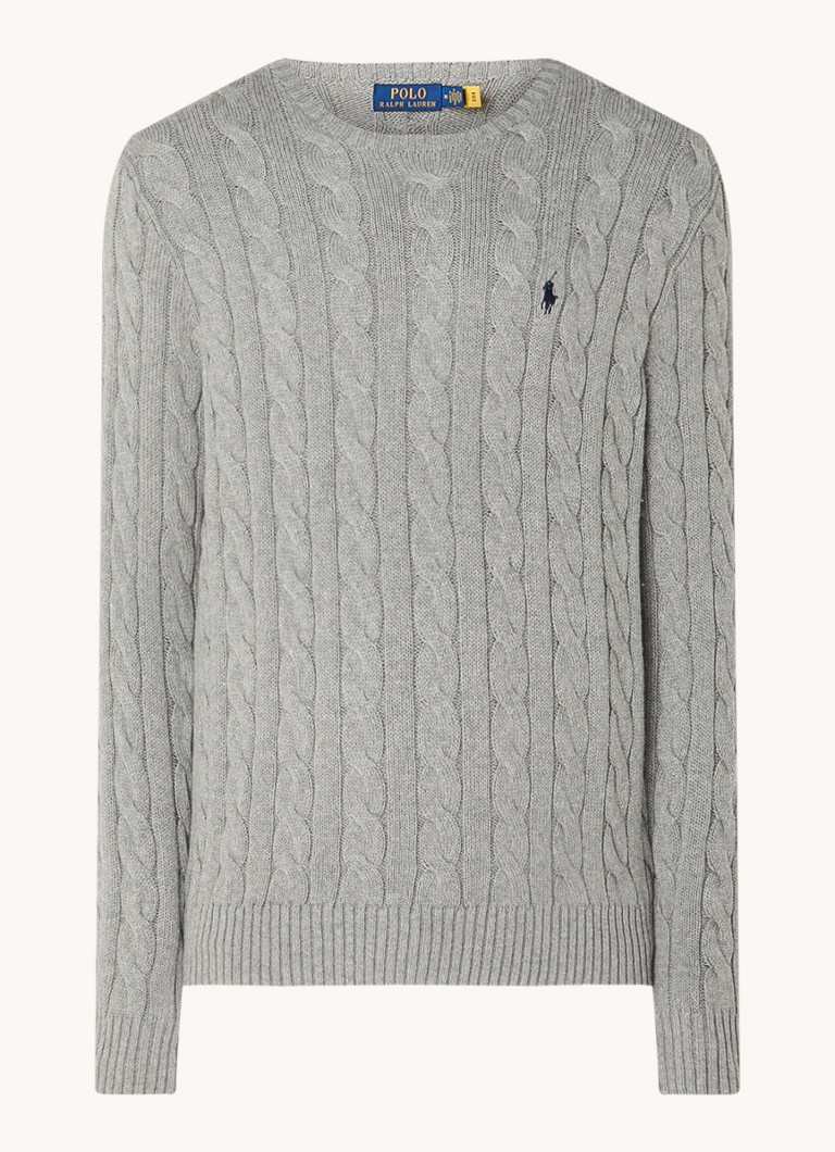 Ralph Lauren Cable-knit sweater with logo embroidery