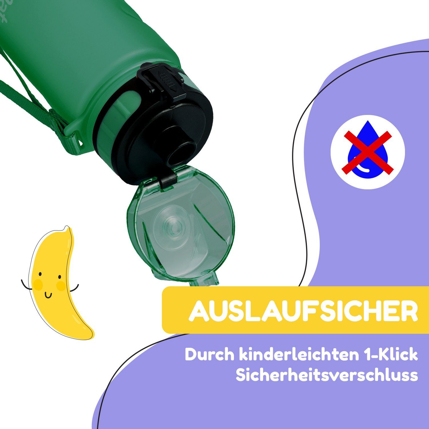 Klarstein Trinkflasche schmatzfatz Trinkflasche
