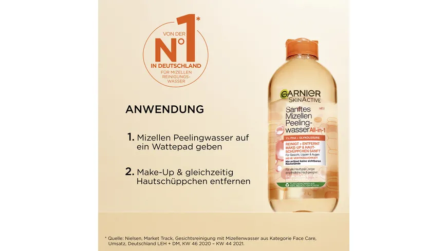 Skin Active Mizellen Gesichtswasser PHA/AHA Peeling 400 ml