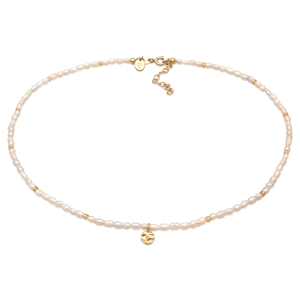 Elli PREMIUM Elli PREMIUM Collier Femmes Choker Classique Elégant avec perles d'eau douce en a collier