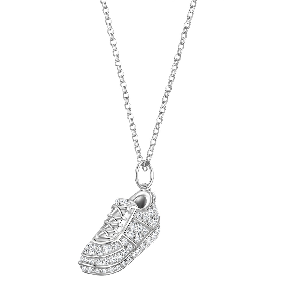 Glanzstücke München Chaîne baskets Argent sterling Oxyde de zirconium (CZ) en Argent collier