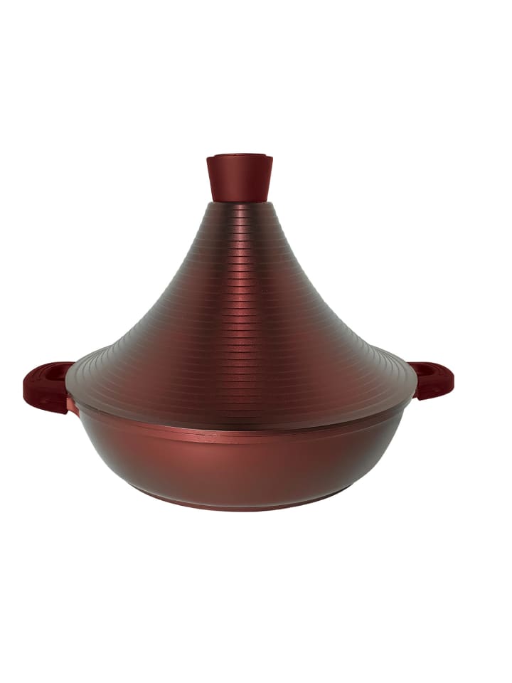 Cheffinger Aluguss Tajine Tagine Ø32cm Induktion Silikongriffe Gartopf in Burgundy günstig kaufen onesize