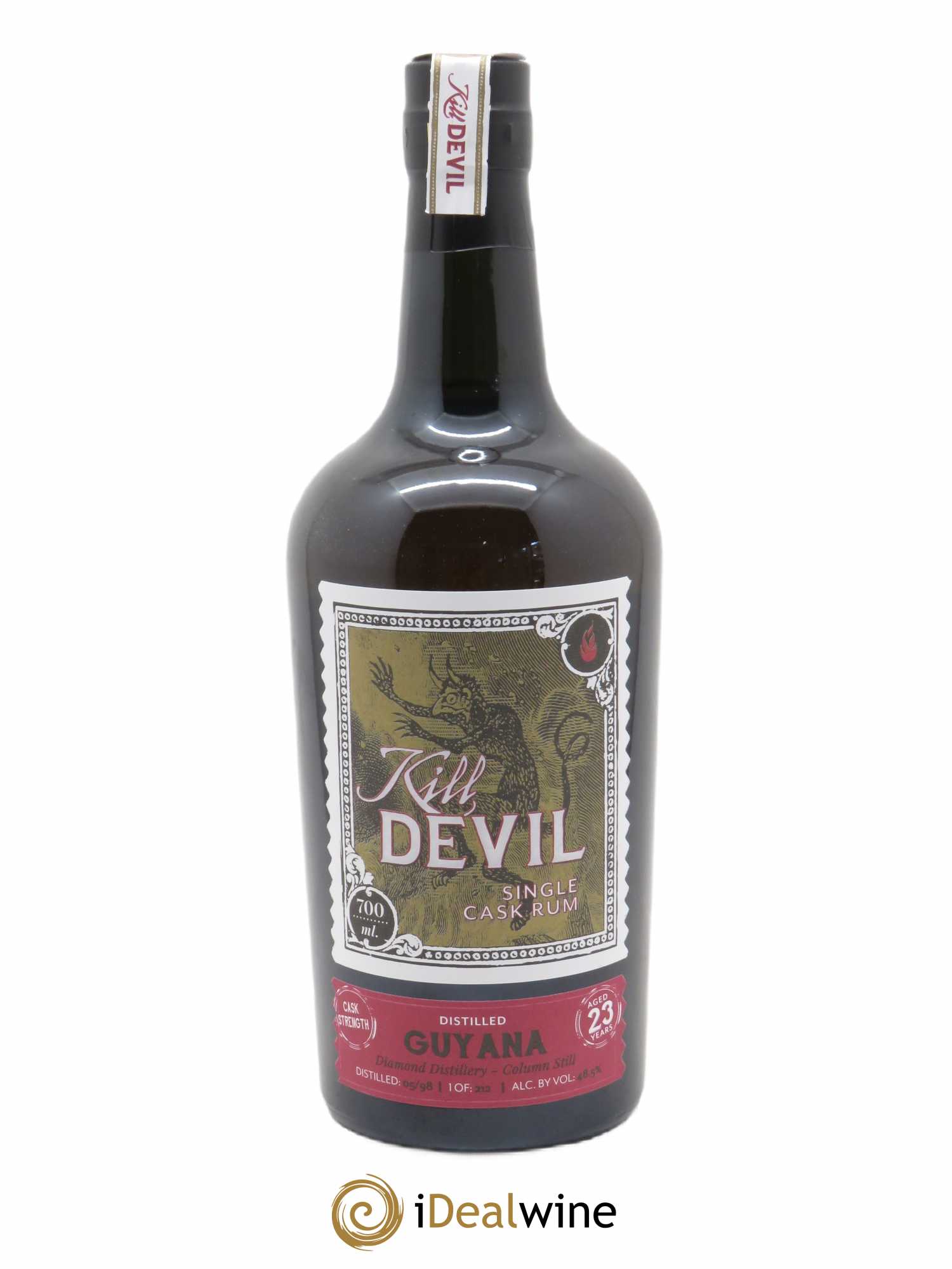 Rum Diamond Guyana 23 ans Single Cask Kill Devil   - Lot de 1 Bouteille