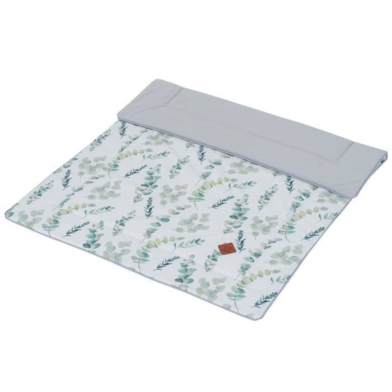 Couverture bébé réversible, Eucalyptus Multicolore 75 x 100 cm blanc